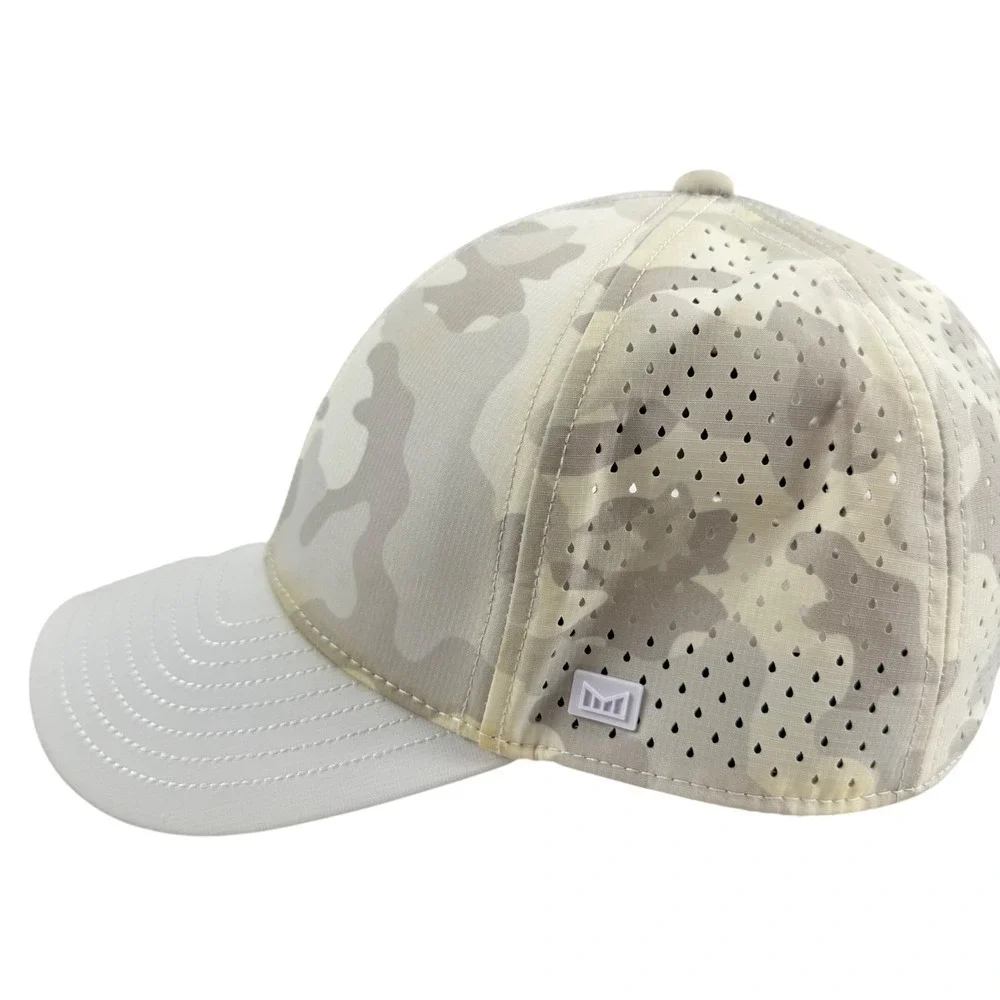 Melin A-Game Hydro Camo Snapback Hat Mens Desert Camo Grey Performance Cap XL